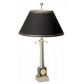 Brass Table Lamp w/ Black Marble Base